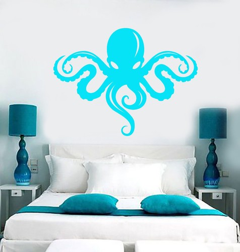 Vinyl wall decal octopus - octopus, ocean